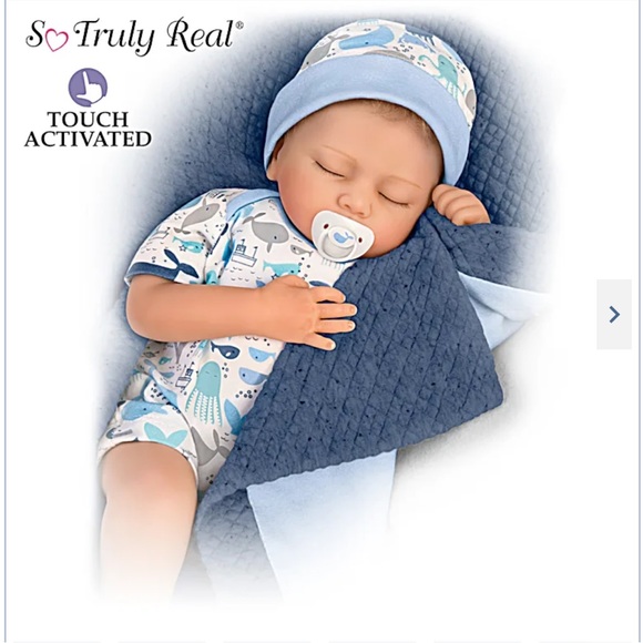 Ashton Drake - “Breathing” Baby Boy Doll - Picture 1 of 7